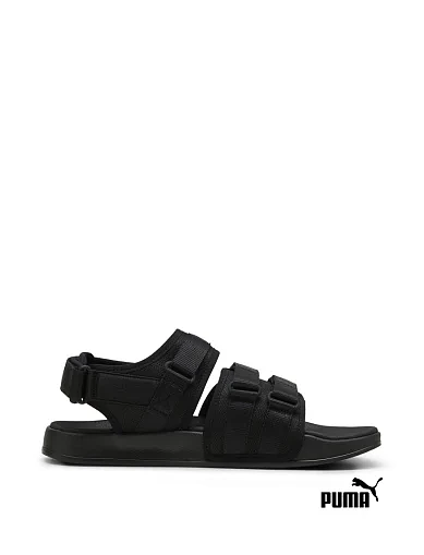 Женские сандалии PUMA Leadcat City тканевые черные - фото 1 - Miraton