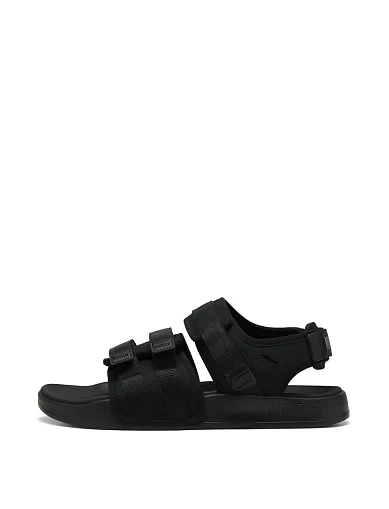 Женские сандалии PUMA Leadcat City тканевые черные - фото 2 - Miraton