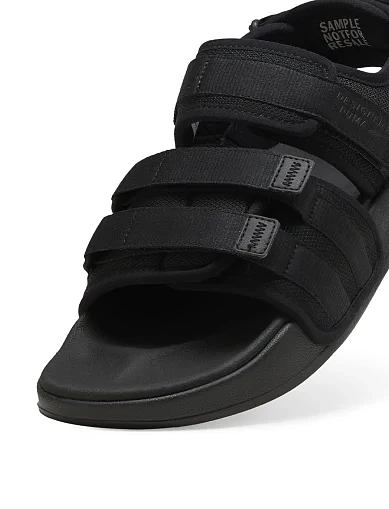 Женские сандалии PUMA Leadcat City тканевые черные - фото 5 - Miraton