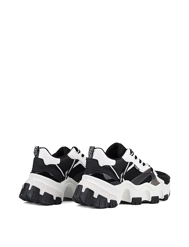 Женские кроссовки Buffalo из экокожи черные - фото 4 - Miraton