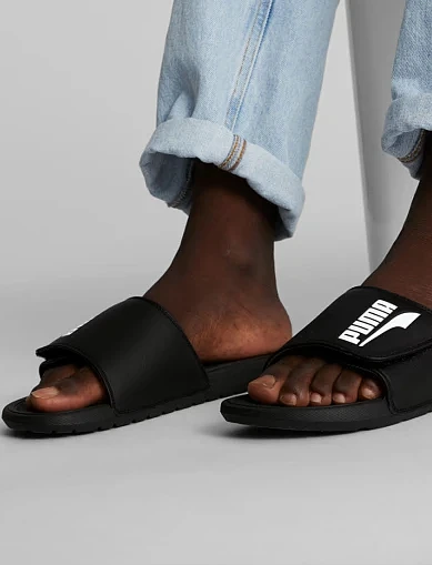 Чоловічі шльопанці PUMA Cool Cat 2.0 гумові чорні - фото 8 - Miraton