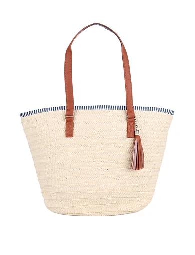 Жіноча сумка MIRATON солом'яна бежева(622-1) - фото 1 - Miraton