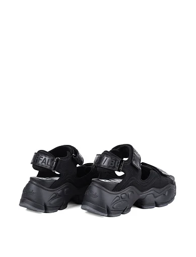 Женские сандалии Buffalo из экокожи черные - фото 4 - Miraton