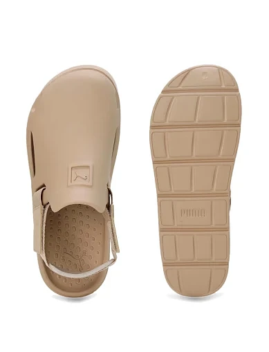 Женские сандалии PUMA Shibui Mule резиновые бежевые - фото 5 - Miraton