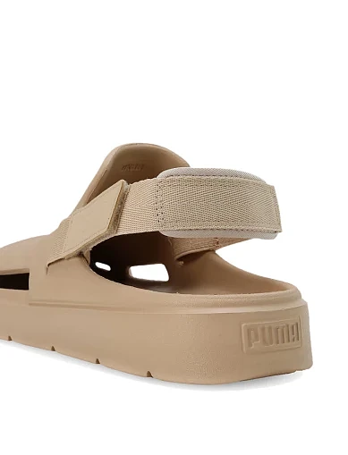 Женские сандалии PUMA Shibui Mule резиновые бежевые - фото 7 - Miraton