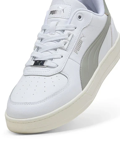 Мужские кеды PUMA Caven 2.0 Lux из искусственной кожи белые - фото 5 - Miraton