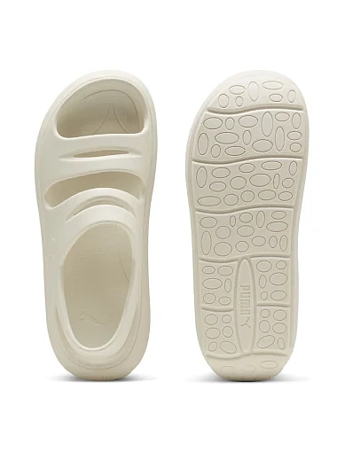 Женские сандалии PUMA Flatter Sandals резиновые бежевые - фото 4 - Miraton