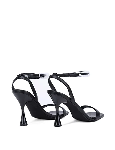 Жіночі босоніжки JEFFREY CAMPBELL з екошкіри чорні (BANDITZ) - фото 5 - Miraton