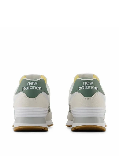 Женские кроссовки New Balance 574 замшевые белые - фото 5 - Miraton