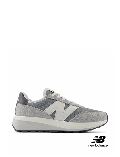 Жіночі кросівки New Balance 370 замшеві сірі (U370AH) - фото 1 - Miraton
