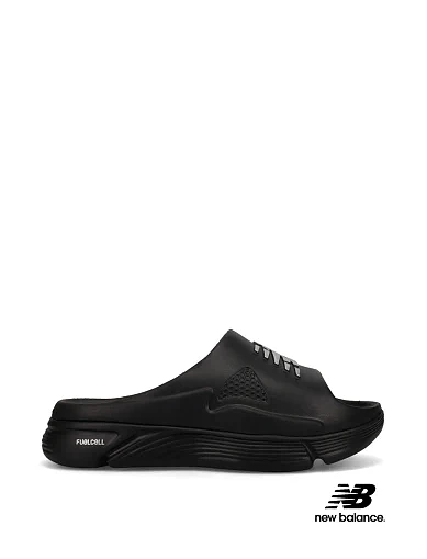 Женские шлепанцы New Balance Fuel Cell SL резиновые черные - фото 1 - Miraton