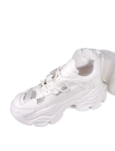 Жіночі кросівки MIRATON шкіряні білі (222-30) - фото 2 - Miraton