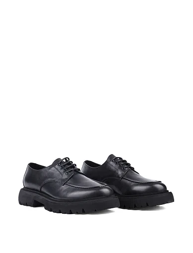 Жіночі туфлі дербі Attizzare шкіряні чорні (XH3109-226) - фото 3 - Miraton