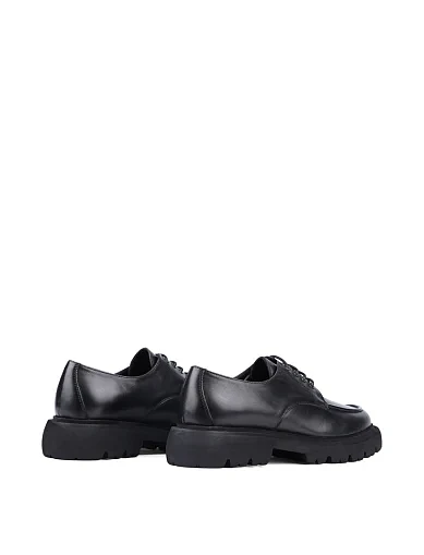 Жіночі туфлі дербі Attizzare шкіряні чорні (XH3109-226) - фото 4 - Miraton