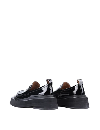 Жіночі туфлі лофери MIRATON лакові чорні (YD2647-05-1) - фото 4 - Miraton