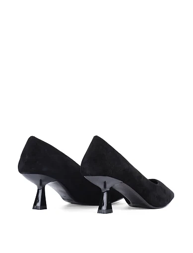 Женские туфли MIRATON велюровые черные - фото 4 - Miraton