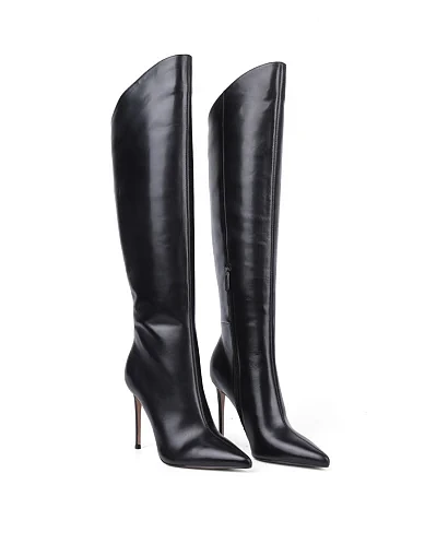 Жіночі чоботи MiaMay шкіряні чорні(MA68018-47-1) - фото 3 - Miraton