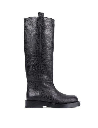 Жіночі чоботи MIRATON шкіряні чорні(JR1115-3) - фото 1 - Miraton