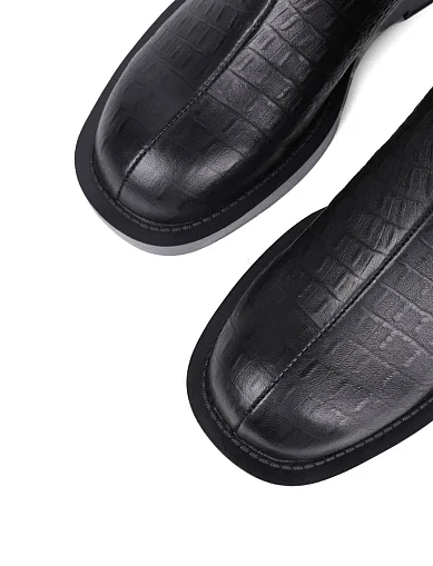 Жіночі чоботи MIRATON шкіряні чорні(JR1115-3) - фото 5 - Miraton