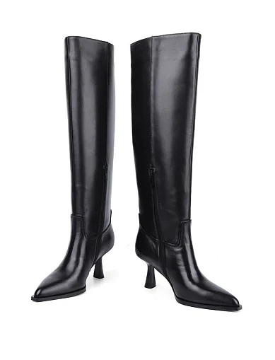 Жіночі чоботи MIRATON шкіряні чорні(8103H-1807-S10) - фото 2 - Miraton