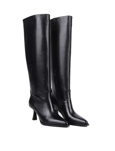 Жіночі чоботи MIRATON шкіряні чорні(8103H-1807-S10) - фото 3 - Miraton