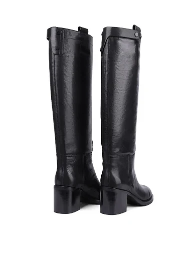 Жіночі чоботи MIRATON шкіряні чорні(8107H-1709-N472) - фото 5 - Miraton