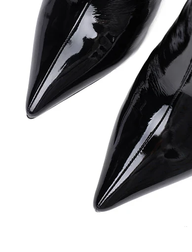 Жіночі чоботи MiaMay лакові чорні(XL23159K-19) - фото 5 - Miraton