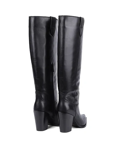 Жіночі чоботи MIRATON шкіряні чорні(G821-1617) - фото 4 - Miraton