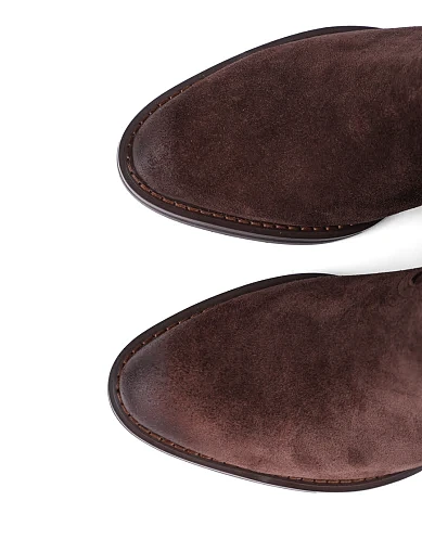 Жіночі чоботи Attizzare велюрові коричневі(WS7316-31612-N781KF) - фото 5 - Miraton