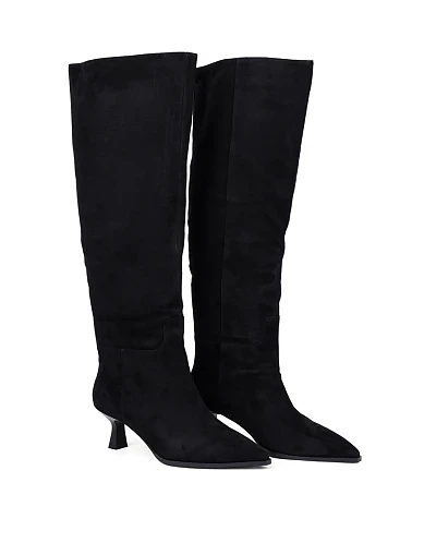 Жіночі ботфорти Attizzare велюрові чорні(K82111-3-Z1R) - фото 3 - Miraton