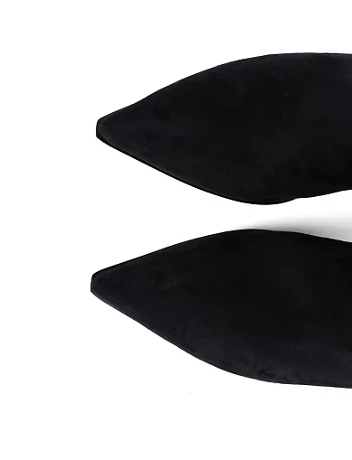 Жіночі ботфорти Attizzare велюрові чорні(K82111-3-Z1R) - фото 5 - Miraton