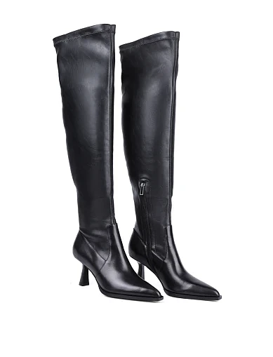 Жіночі ботфорти MIRATON шкіряні чорні(8103T-2108-N04-P33) - фото 3 - Miraton