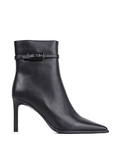 Женские ботинки MIRATON кожаные черные - фото 1 - Miraton