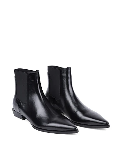 Женские ботинки MIRATON кожаные черные - фото 3 - Miraton