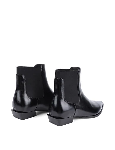 Женские ботинки MIRATON кожаные черные - фото 4 - Miraton