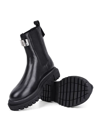 Жіночі черевики Attizzare шкіряні чорні(JR1136-3) - фото 2 - Miraton