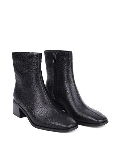 Женские ботинки MIRATON кожаные черные - фото 3 - Miraton