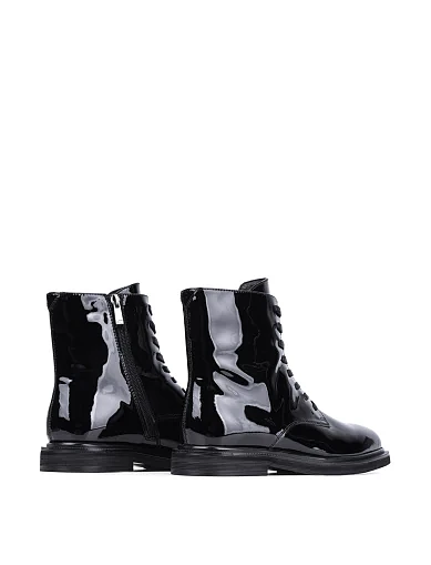 Женские ботинки Attizzare лаковые черные - фото 4 - Miraton