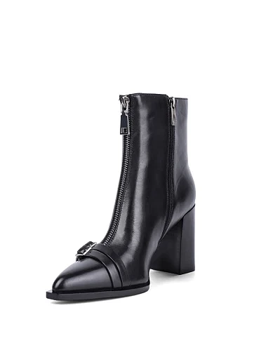 Женские ботинки Attizzare кожаные черные - фото 2 - Miraton