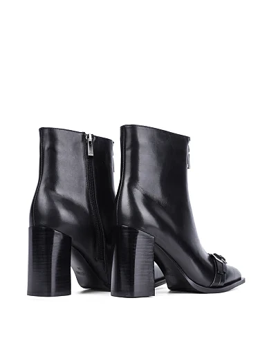 Женские ботинки Attizzare кожаные черные - фото 4 - Miraton