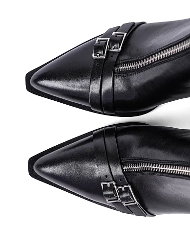 Женские ботинки Attizzare кожаные черные - фото 5 - Miraton