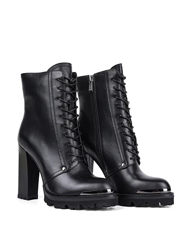 Женские ботинки Attizzare кожаные черные - фото 3 - Miraton