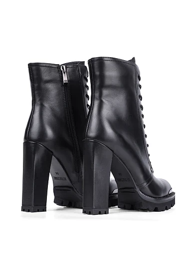 Женские ботинки Attizzare кожаные черные - фото 4 - Miraton