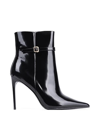 Женские ботинки Mia May из масляной кожи черные - фото 1 - Miraton