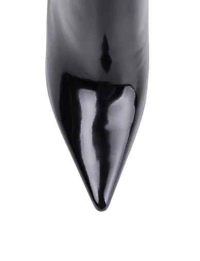 Женские ботинки Mia May из масляной кожи черные - фото 5 - Miraton