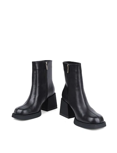 Женские ботинки MIRATON кожаные черные - фото 2 - Miraton