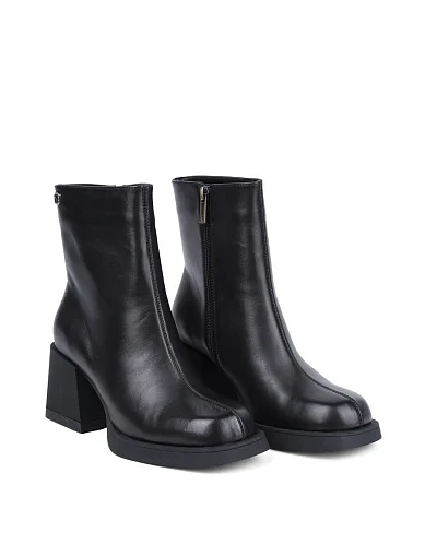 Женские ботинки MIRATON кожаные черные - фото 3 - Miraton