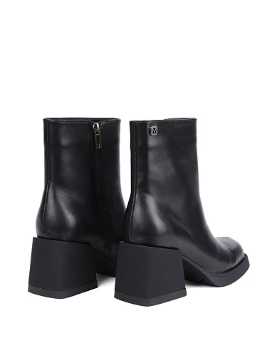 Женские ботинки MIRATON кожаные черные - фото 4 - Miraton