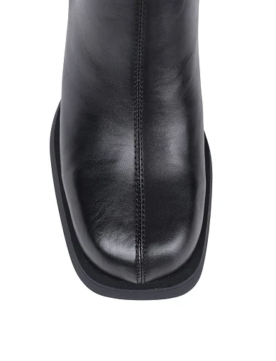 Женские ботинки MIRATON кожаные черные - фото 5 - Miraton