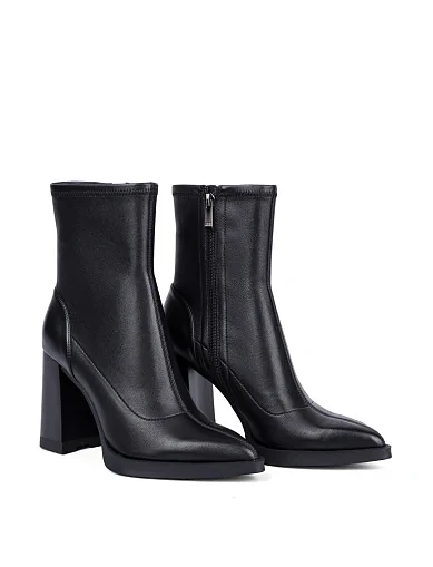 Женские ботинки Attizzare кожаные черные - фото 3 - Miraton